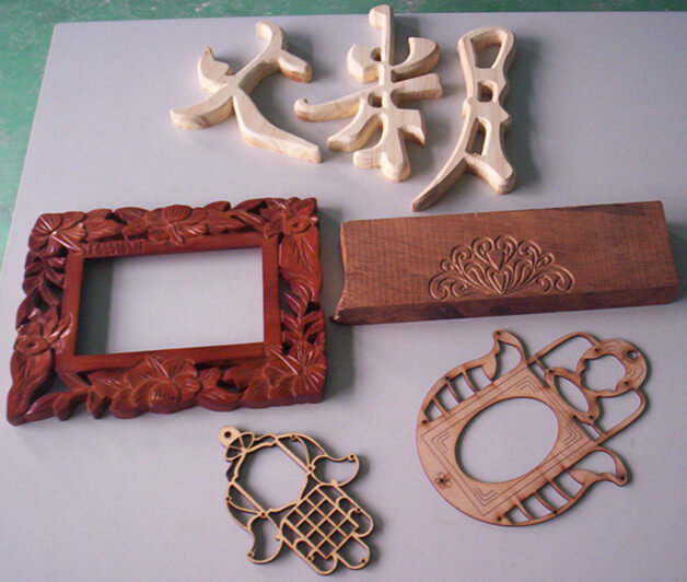 The sample is made by CNC Router